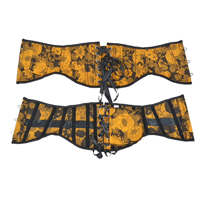 16Cm Borduren Zonnebloem Plastic Botten Korte Corset