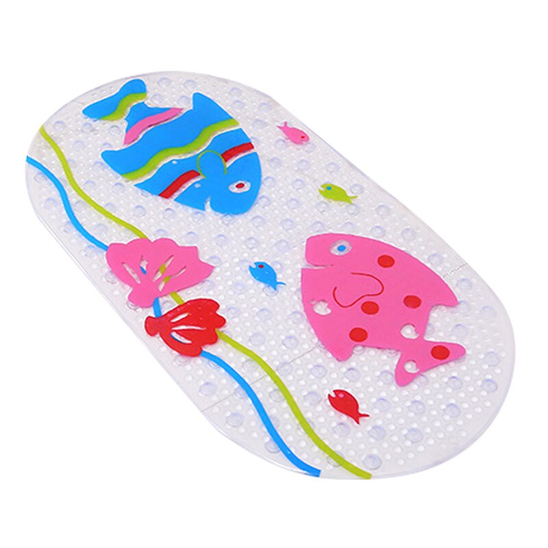 Cute Cartoon Silicone Anti-Skid Baby Bath Mat with Suction Cups Toddler Shower Cushion Bathtub Sponge Pad Bath Seat Kid Bath Car