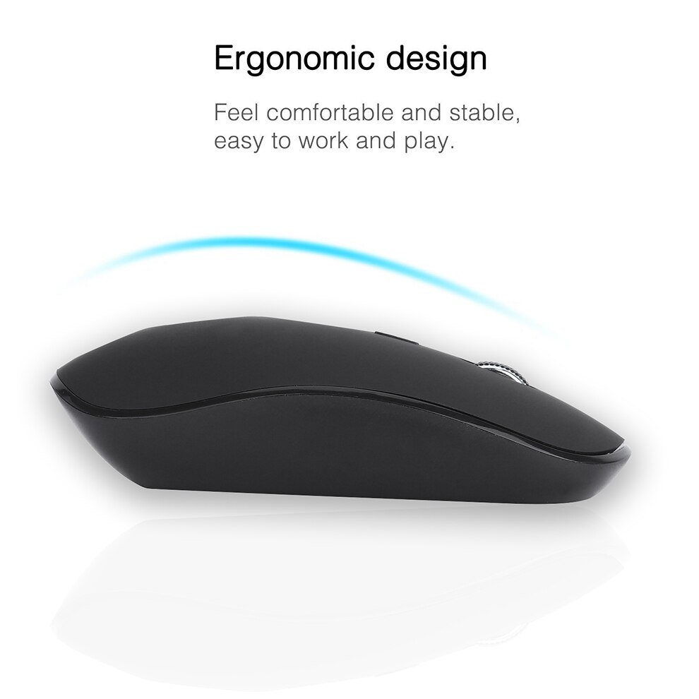 Jelly Comb Full-size 2.4G Wireless Keyboard and Mouse Combo Ultra-thin Business Silent Keyboard Mouse Set for Mac Pc Win XP/7/10