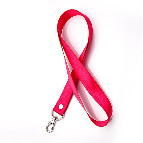 Badge Holder Lanyard 46CM Candy Color Lanyard for Name Tag ID Card Exhibition Card Holder Badge Holder Office and School Supplie: pink