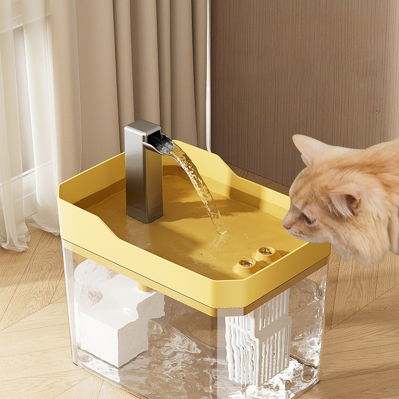 Huisdieren Waterfontein Auto Filter USB Elektrische Mute Kat Drinkbak 1.5L Recirculeren Filtring Drinker voor Katten Water Dispenser