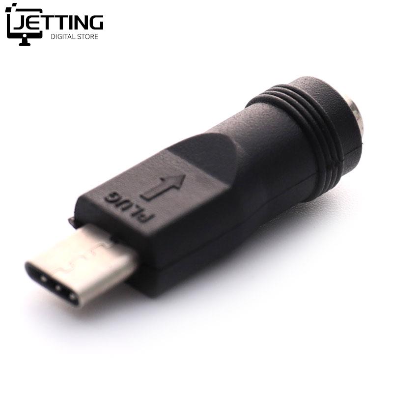 1Pc DC Power Adapter Connector Type-C USB Male To 5.5x2.1mm Female Jack Converter For Laptop Notebook PC Computer Phone Adapters