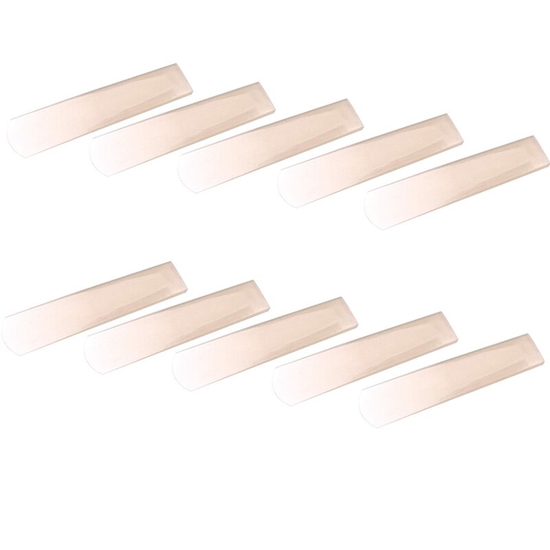 10 stuks altsaxofoon rieten transparant witte hars rieten voor altsaxofoon sterkte klarinet rieten onderdeel accessoire: Default Title