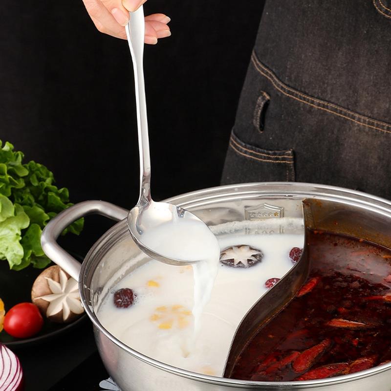 1 psc Slotted Spoon and Soup Ladle Set Thickening Long Handle Cooking Utensils Kitchen Cooking Tools Accessories