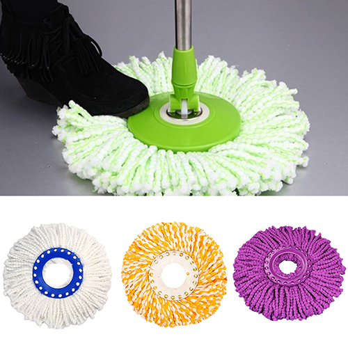 Nyttigt 360 roterende hoved let magisk mikrofiber spinding gulv moppe spand hoved