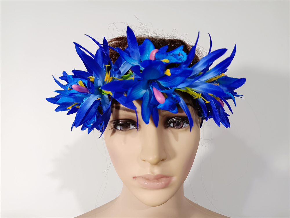 ragno giglio Orchidea Fiore fascia Hula ballerina Ragazza Copricapo Prestazioni per feste Hawaii Ghirlanda Accessori per capelli Vendita calda
