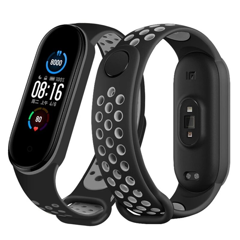 Strap für Xiaomi Mi band 6 Armband Sport Silikon Miband4 miband 5 Handgelenk Band gürtel Ersatz Armband für Mi band 4 3 5 6: XS / 橄榄绿