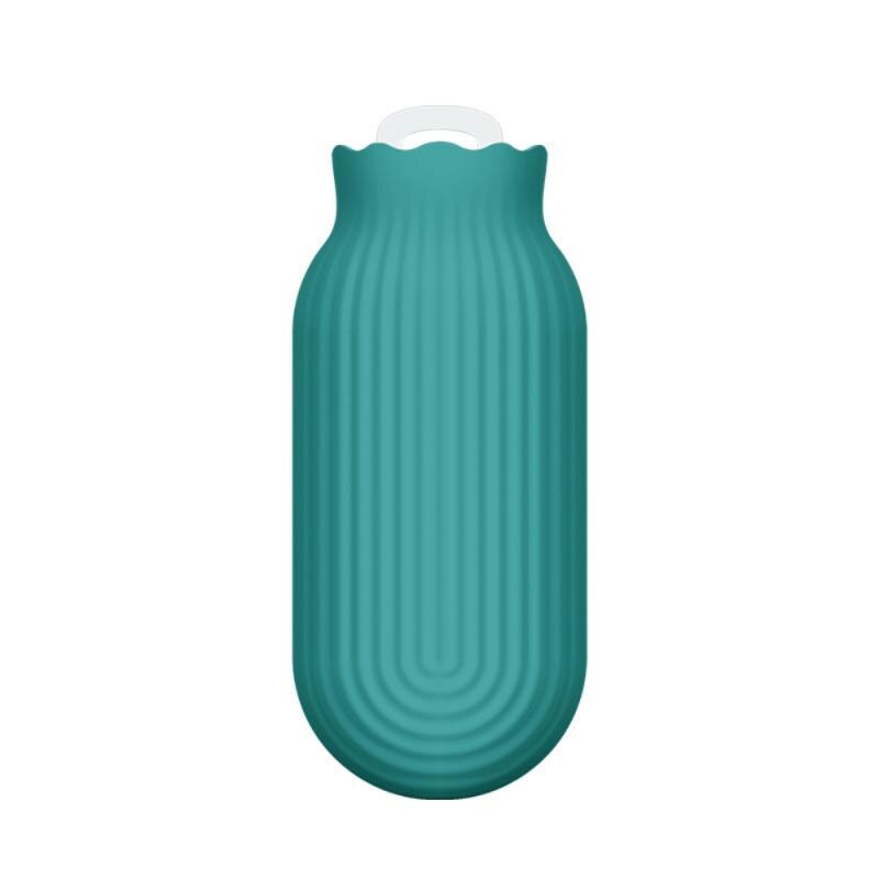 240/550ML Silicone Winter Bottle For Water Hand Warmer Student Microwave Heated Explosion-Proof Water Bottle Bag With Cover: 01 24x10x5cm