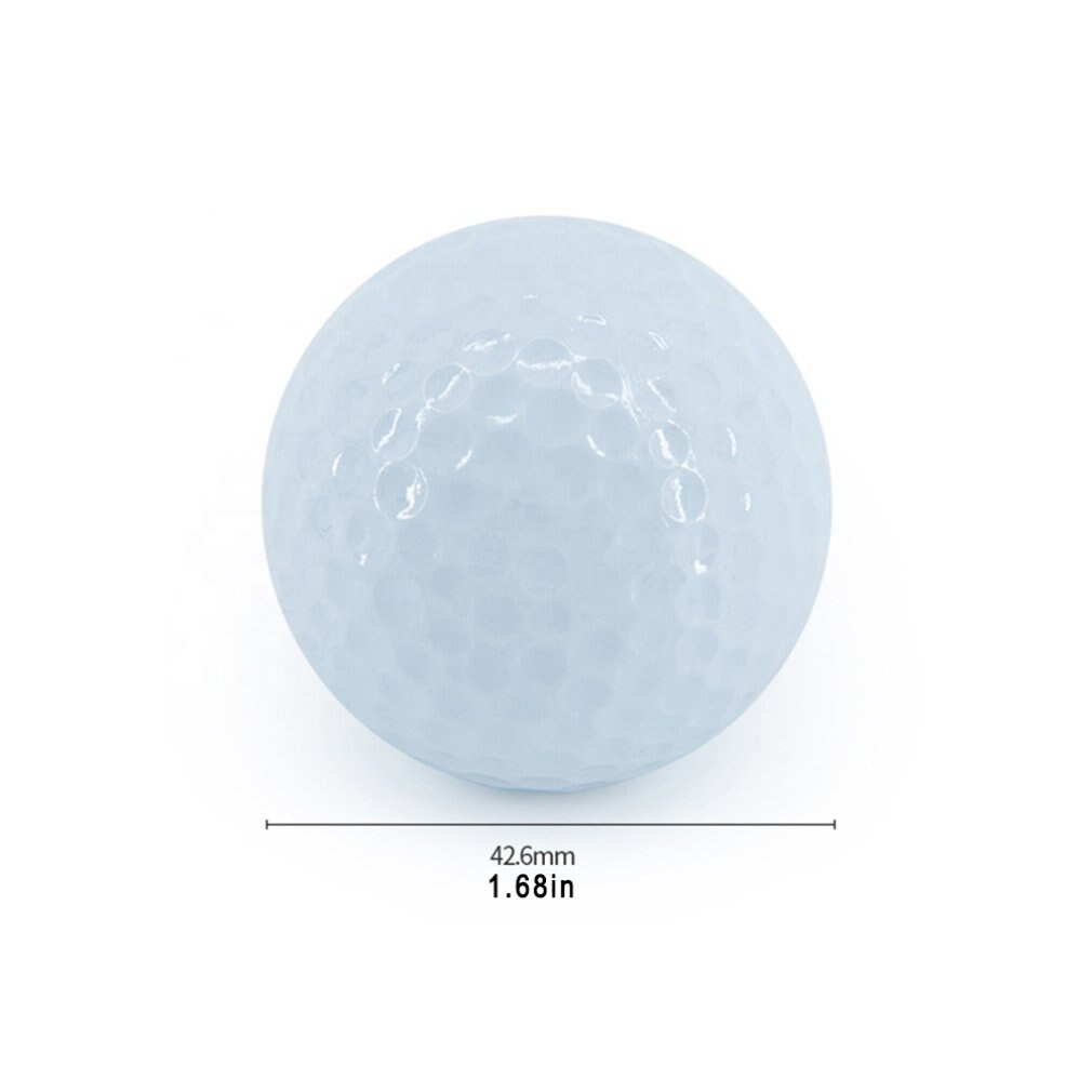 Golf Practice Ball Double Layer Blank Golf Balls Outdoor Sports Rubber Golf Ball Indoor Outdoor Practice Training Aids
