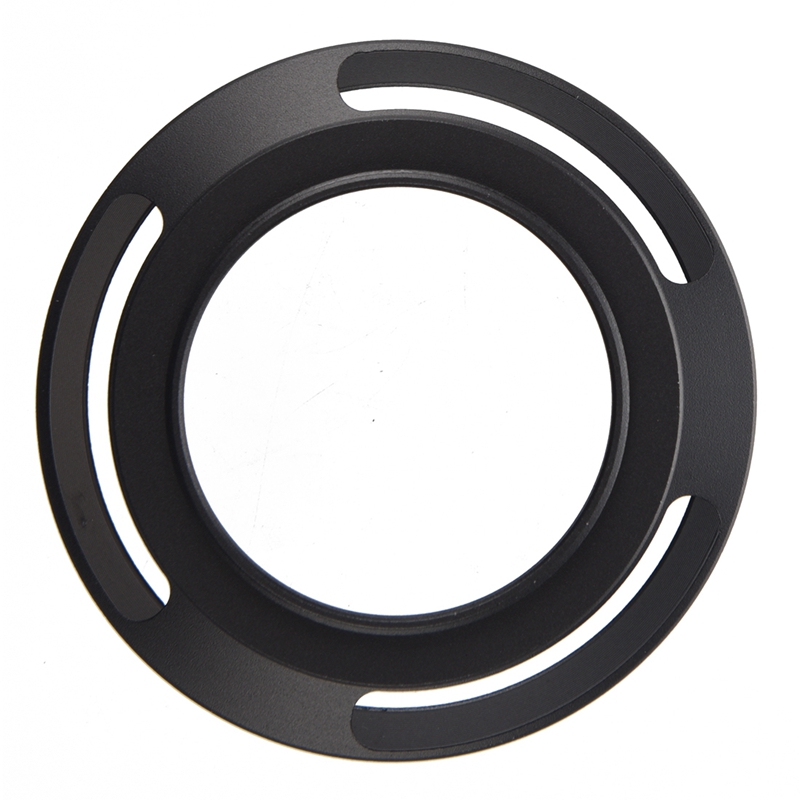 RISE-1 pz paraluce in metallo nero 37Mm con attacco a vite e paraluce LH-JX100 1 pz 49Mm