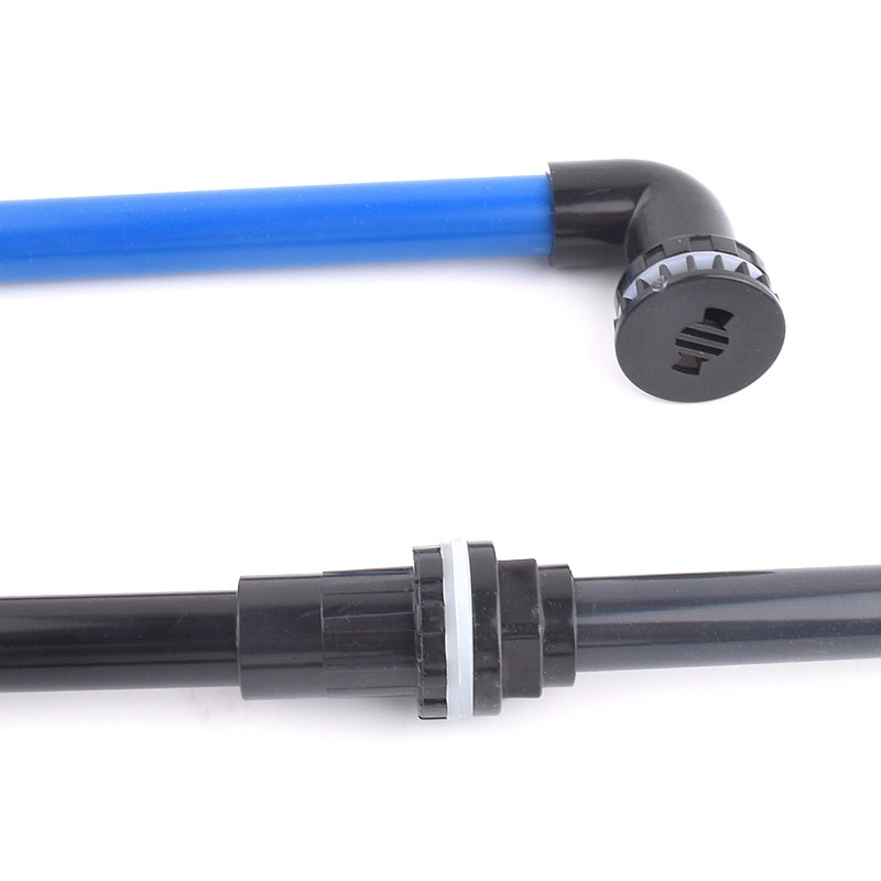 Black 20-50mm Aquarium Fish Tank Drain Joint PVC Pipe Water Supply Tube Connector Household DIY Water Inlet Outlet Tank Joint