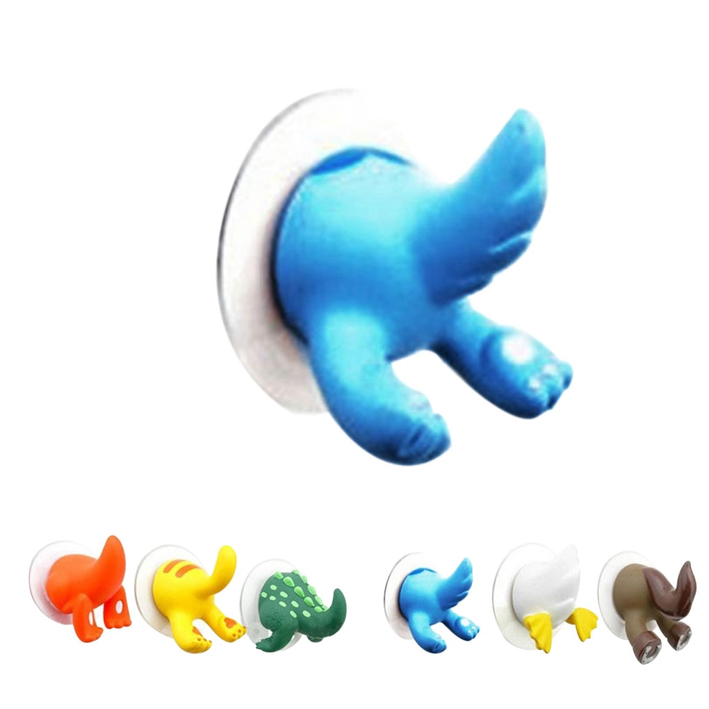 beau dessin animé Animal queue forme ventouse cuisine salle de bain mur crochet forte ventouse