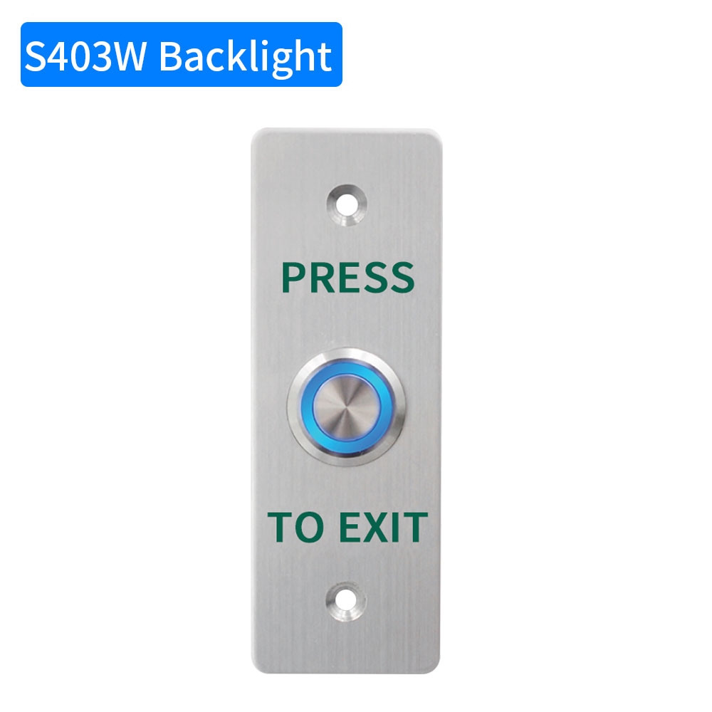 Waterproof Door Push Exit Button Gate Release Switch Opener COM NC NO LED Backlight For Door Access Control System Entry Outdoor: Dark Grey