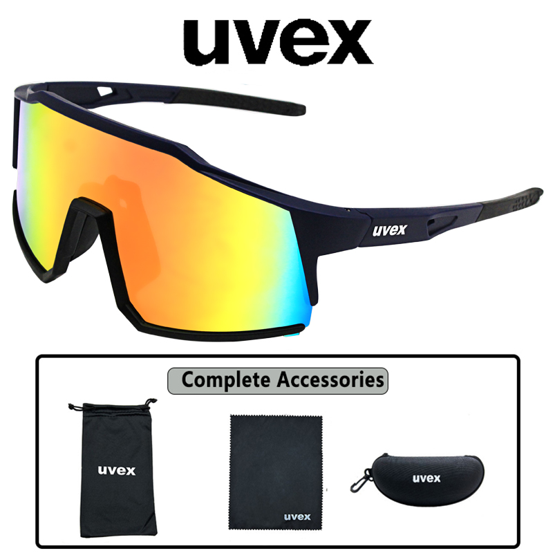 UVEX Fahrradbrille für Herren und Damen, Jugend, rosa, Sport-Sonnenbrille, UV-Schutzbrille für Baseball, Reiten, Laufen, Fahren: Orange