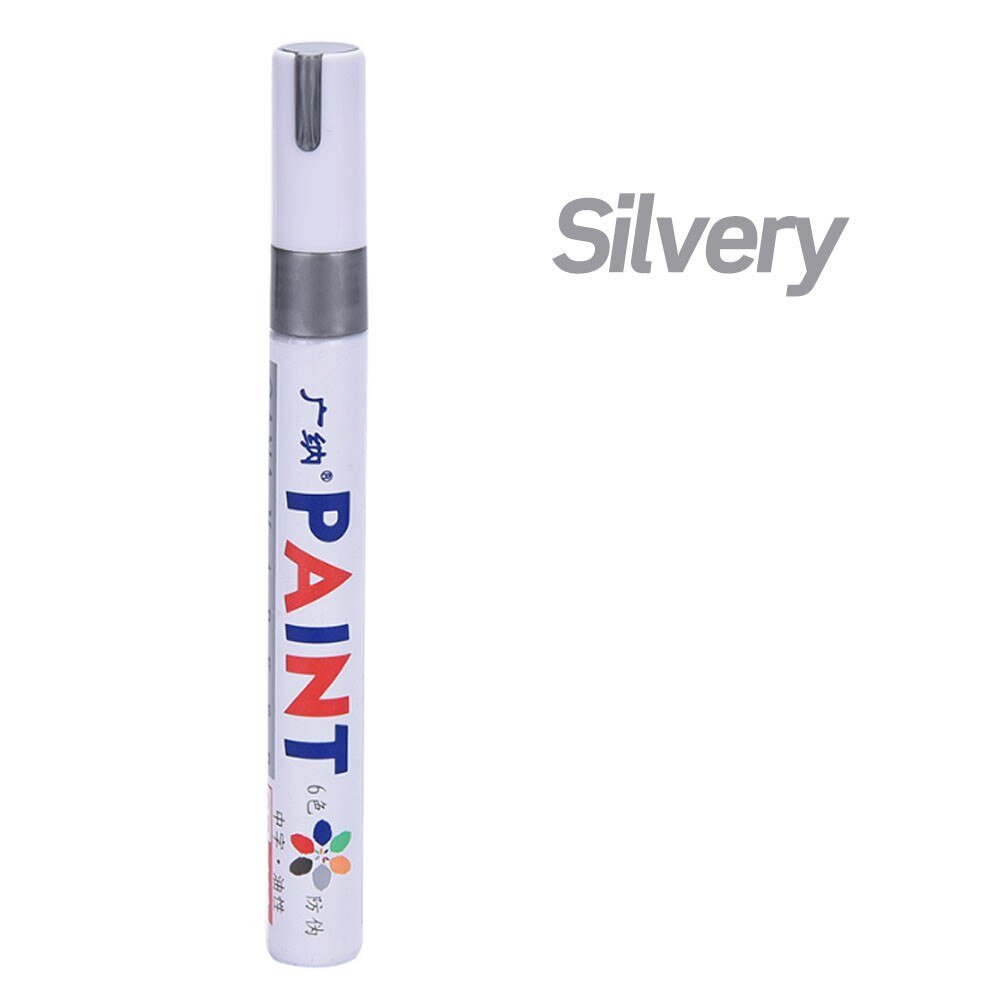 Permanent Waterproof Glass Oil Art Marker Paint Pen: Silver 