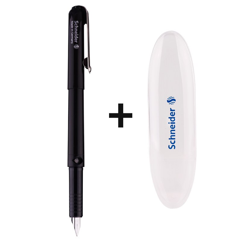 Schneider BK400 Bussiness Fountain Pen Writing Calligraphy Iridium Tip Pen 0.5mm Office and School Supplies: black