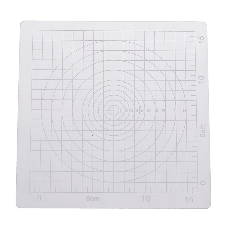 1pcs DIY Pressure Tool Square Acrylic Transparent Stamp Pressure Clay Mud Ultra-light Clay Plate Tools
