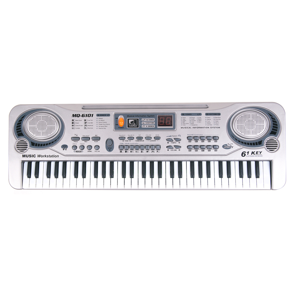 61 Toetsen Elektronische Keyboard Piano Led Muziek Speelgoed Educatief Electone Kerstcadeau Voor Kinderen: Default Title