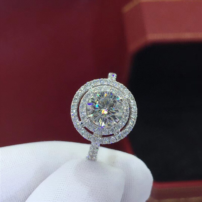 Caoshi Volledige Glanzende Cz Engagement Rings Vrouwen Graceful Accessoires Met Dazzling Zirconia Delicate Luxe Lady Sieraden: 8