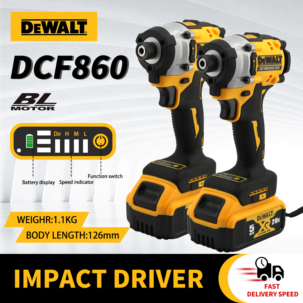 Dewalt dcf 860 sladdlös kompakt borrskruvdragare 20v borstlös elektrisk skruvdragare uppladdningsbara elverktyg uppgraderade från dcf 850