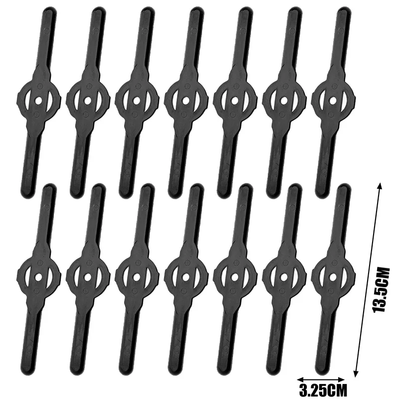 Cuchilla cortadora de plástico para jardín, cortacésped eléctrico inalámbrico, herramienta cortadora de césped, accesorios de repuesto, 10/50 Uds.: tipo 2
