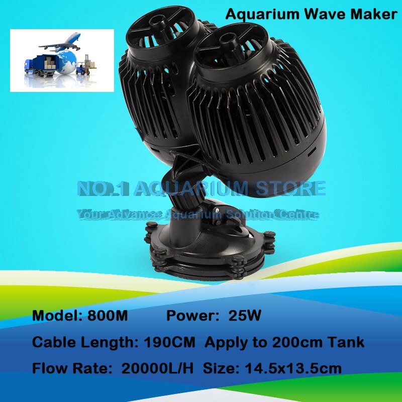 Sobo bølge maker akvarium fisketank powerhead pumpe marine rev korall filter sirkulasjon sugefeste fisk autorisert forhandler: Wp -800m 25w / Au støpsel adapter