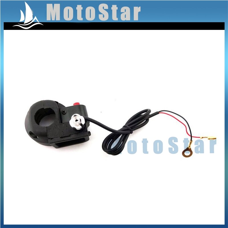 Boîtier de poignée d'accélérateur pour Mini Moto, 7/8 pouces, 22mm, interrupteur marche/arrêt, pour Pocket Bike chinois 47cc 49cc