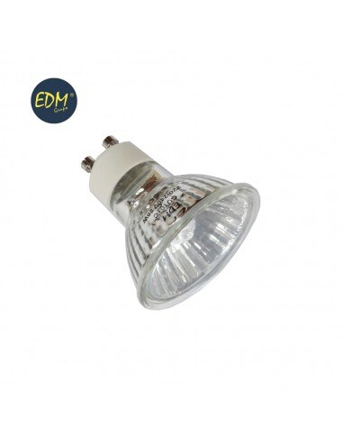 Bombilla halogena dicroica gu10 75w apertura 60º edm