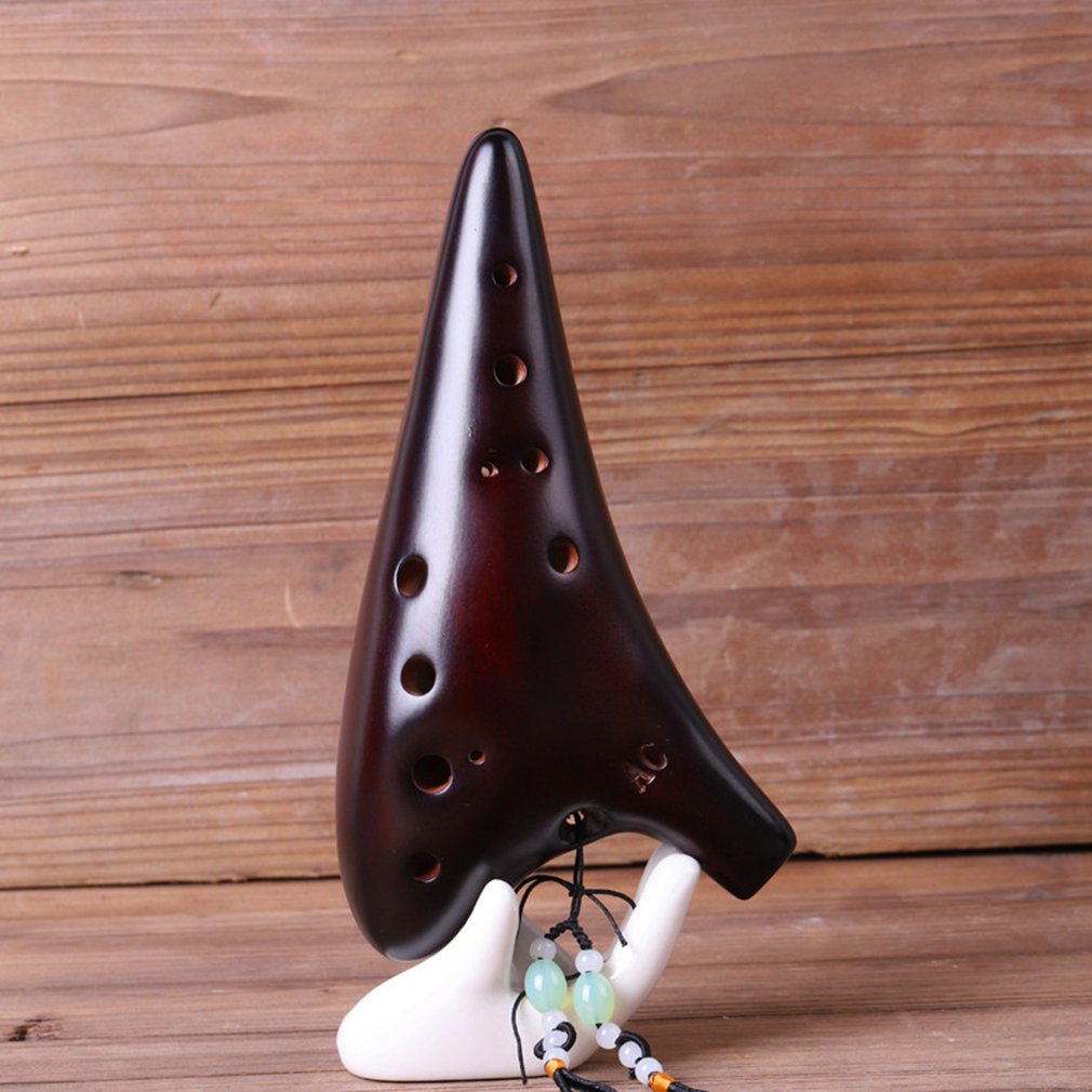 Twaalf gaten ocarina etnische muziekinstrumenten schilderachtige gebied verkoop beroep voor het maken van beginners lesgeven zuiver helder geluid