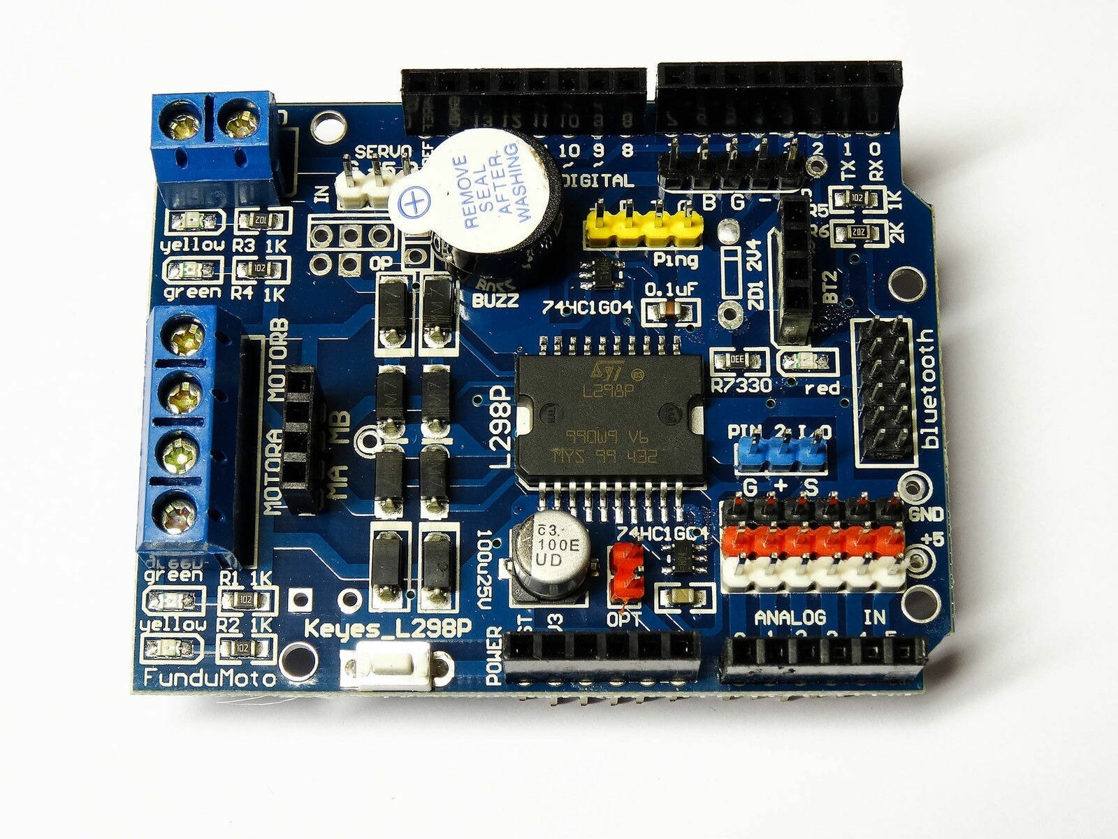 L298P L298 Dual H-Bridge Motor Shield Driver 2x H-Bridge for Arduino