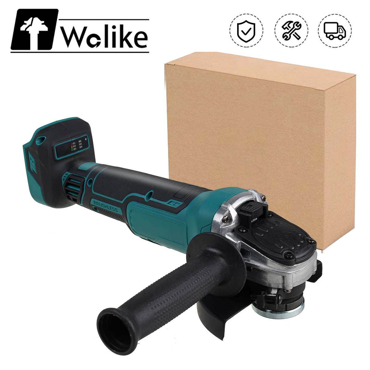 125mm Brushless Cordless Angle Grinder For Makita 18V Battery Power Tools Polishing Grinding Cutting Machine