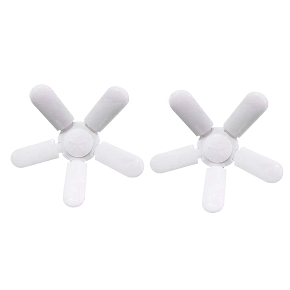 5-blade LED Garage Light Five-Leaf Folding Deformable Fan Blade Garage Pendant Lamp Bulb 360-Degree Adjustable Ceiling Light