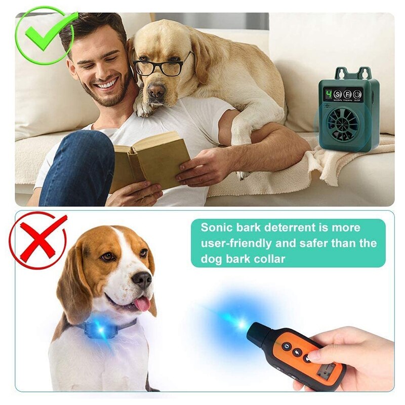 Dog Repeller USB Rechargeable Outdoor Waterproof Ultrasonic Bark Control Stop Barking