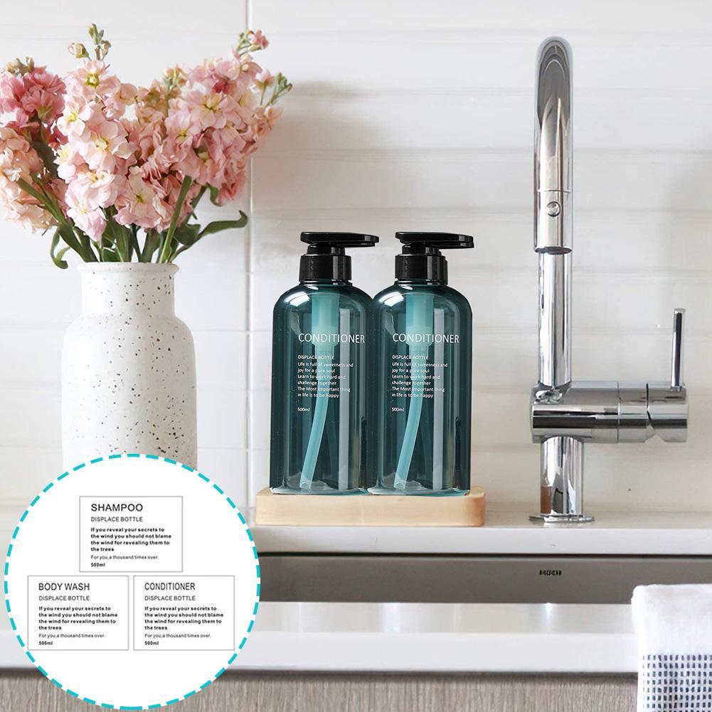 Shampoo Bottle Label Sticker Lotion Shower Gel Bottle Label Sticker Press Lotion Bottle Plastic Bottle Label Sticker