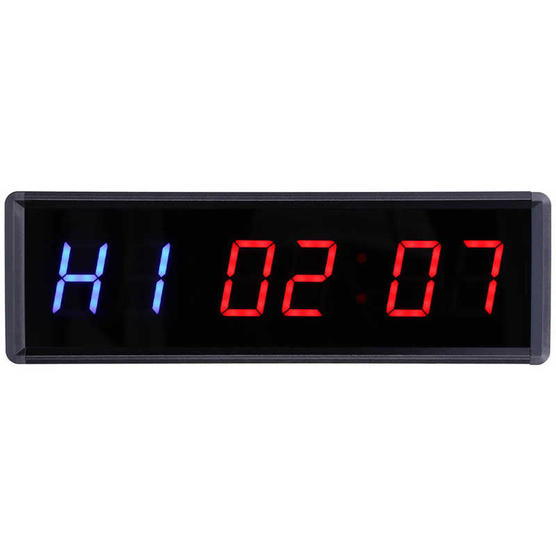 LED Timer Clock Interval Timer 1.5in LED Digital Display Count Down/Up Clock with Remote for Home Gym Office