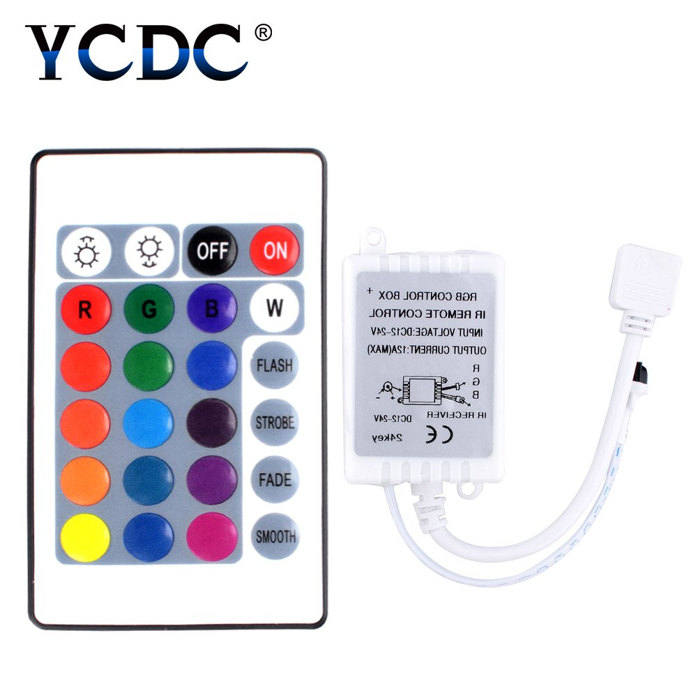 SMD 5050 3528 2835 RGB LED streifen Licht Band zubehör DC 12V 24Schlüssel / 44 schlüssel RGB IR RF fernbedienung Für RGB LED streifen: 24 Schlüssel