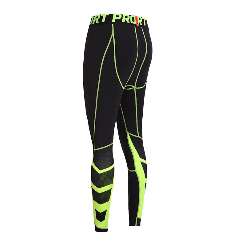Compressão masculina calças longas camada base pele apertado ginásio ciclismo calças justas calças de ciclismo-cooree esportes jogging calças apertadas