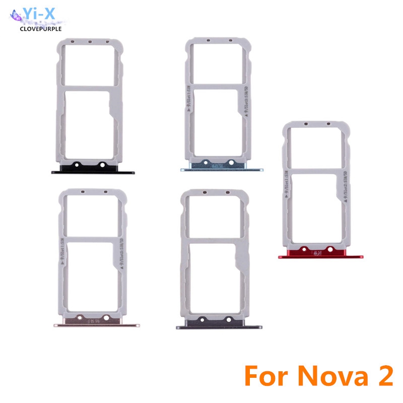 SIM Card Tray Slot Holder Adapter for Huawei Nova 2 Nova2 Phone Spare Parts
