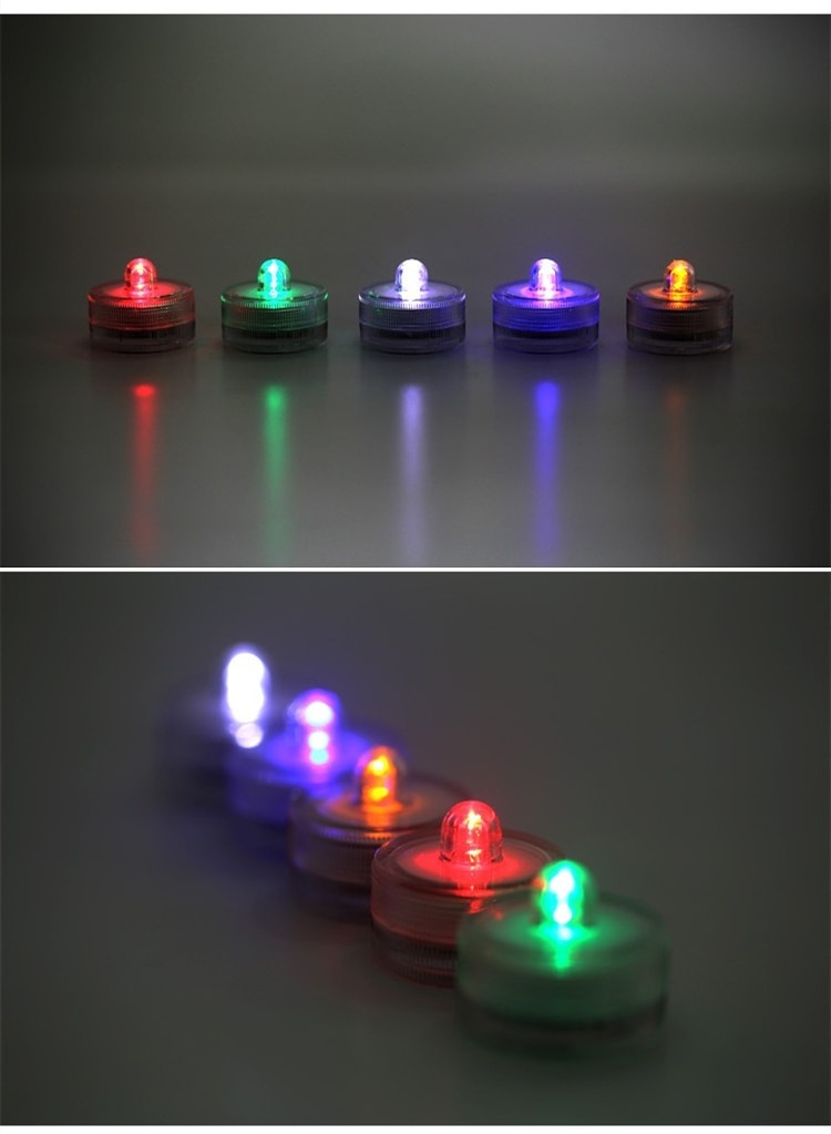 Waterproof Aquarium Fish Tank Light Home Table Decoration Micro Landscape Lamp LED Light Small Eco Cylinder Fish Pet Accessories