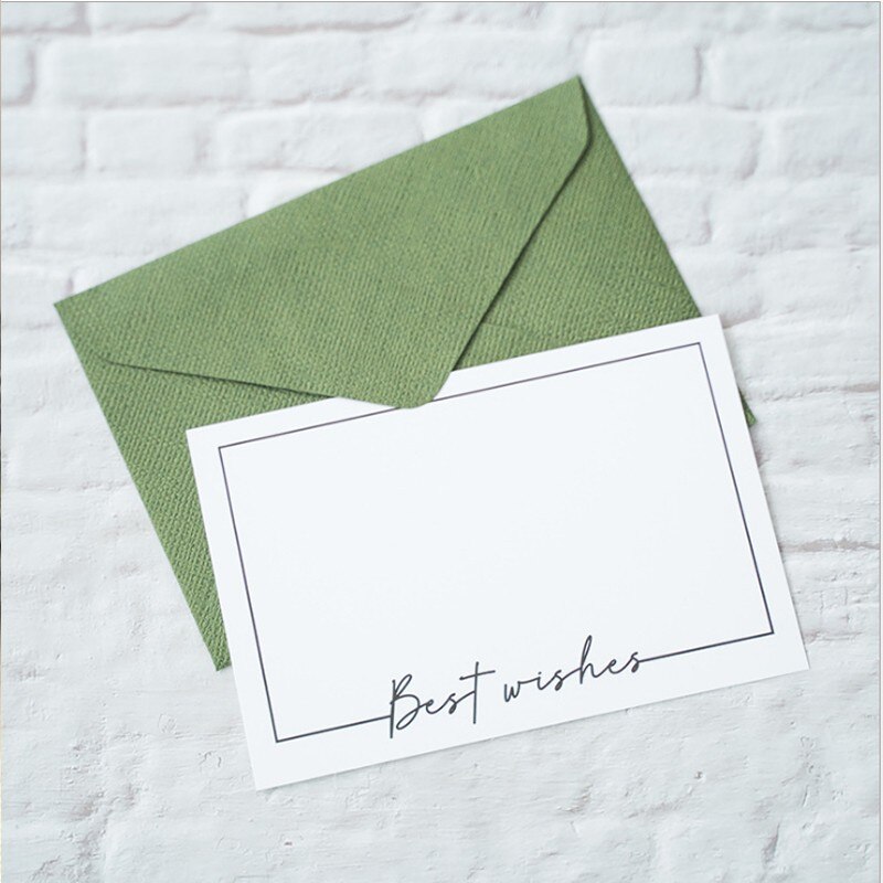 Petites cartes d'invitation blanches 10 pièces/lot, carte de remerciement pour la pâtisserie, carte de visite love you, pour étudiant
