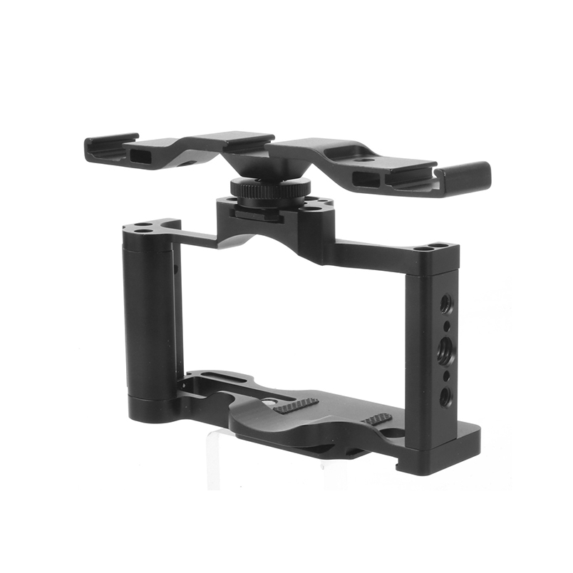 Doppel Kalten Blitzschuh Adapter Halterung Verlängerung Halfter Video Halterung für Kanon für Nikon Stativ DSLR Kameras Blitzlicht Mikrofon