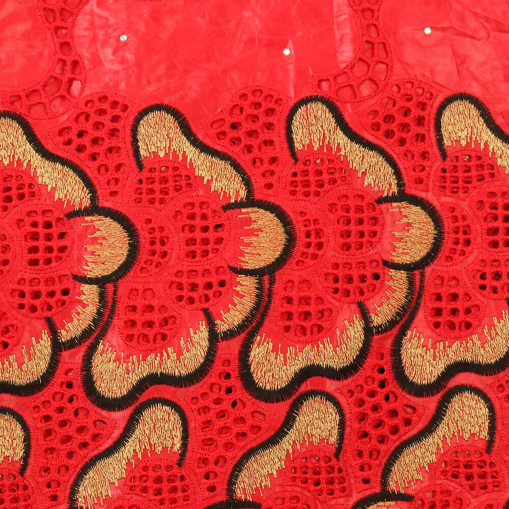 Bazin Riche Getzner Nouveau Guinea Brocade Bazin Brode Lace Fabric Dry Lace Fabric with Stones KS3349B