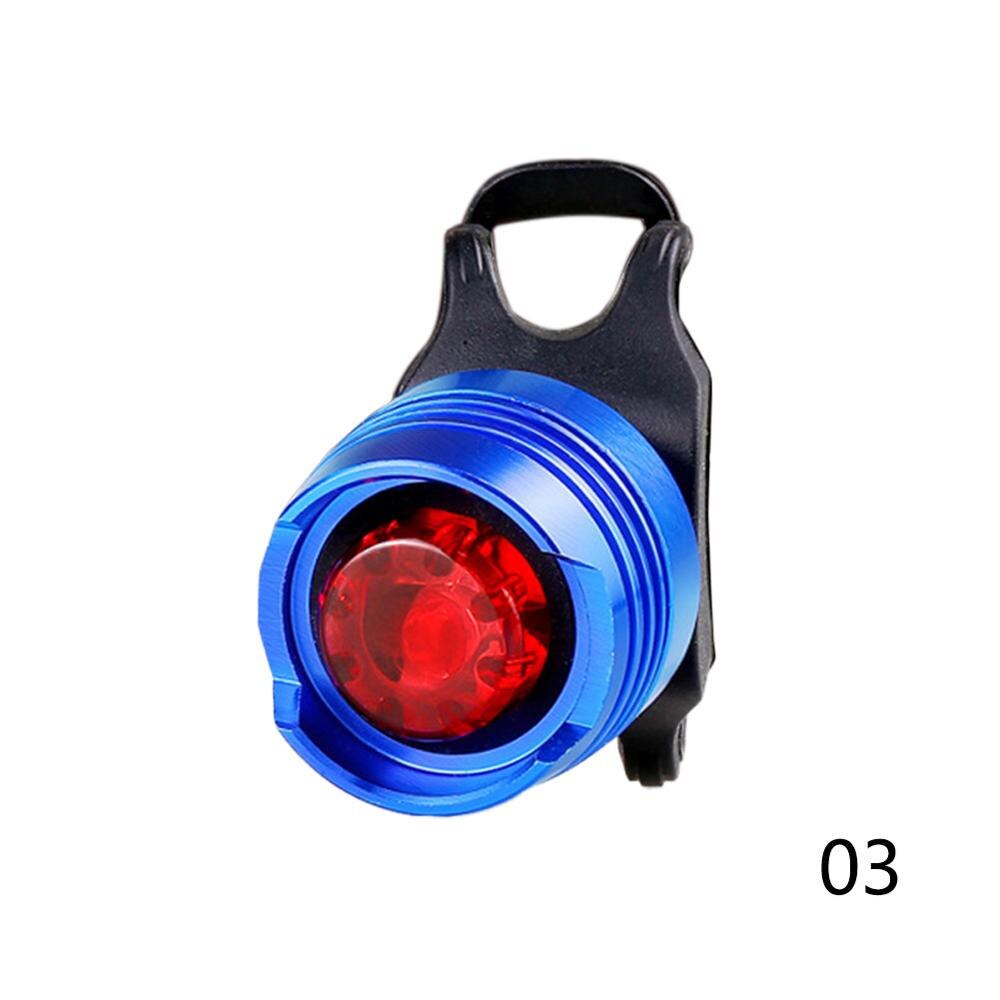 Aluminium Fiets Voor Achter Tail Helm Rood Wit Led Flash Lights Veiligheidswaarschuwing Lamp Fietsen Voorzichtigheid Licht Waterdicht: Blauw