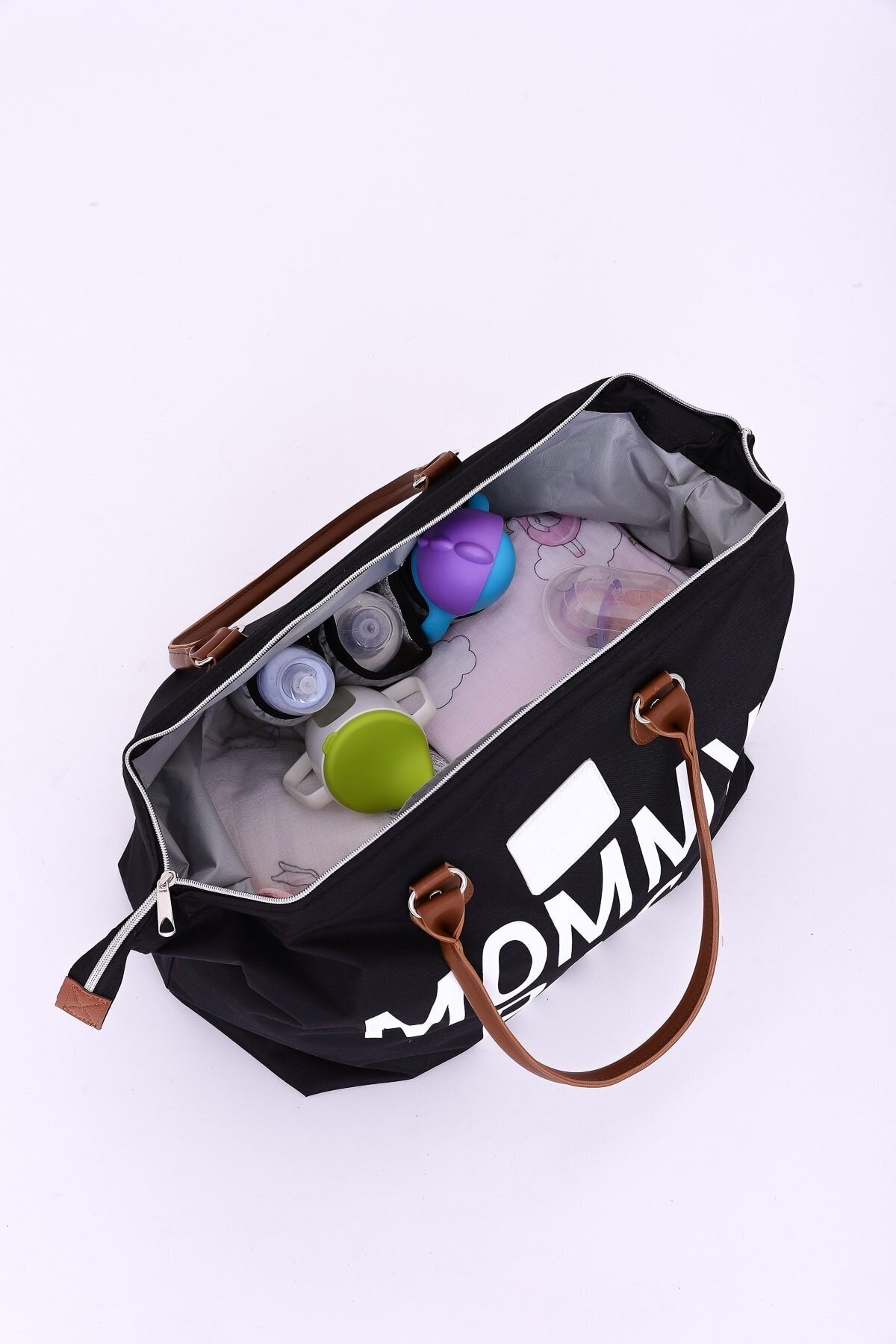 Trager Mommy Bag Striped Mother Baby Care Backpack