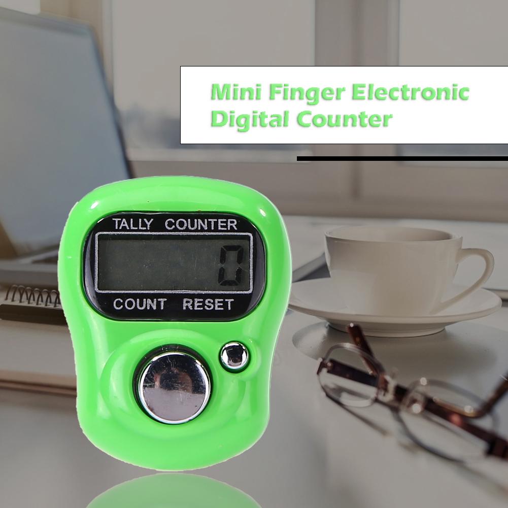Mini finger tæller lcd elektronisk digital tæller rækkevidde 0-99999 sting markør syning strikning vævning værktøj