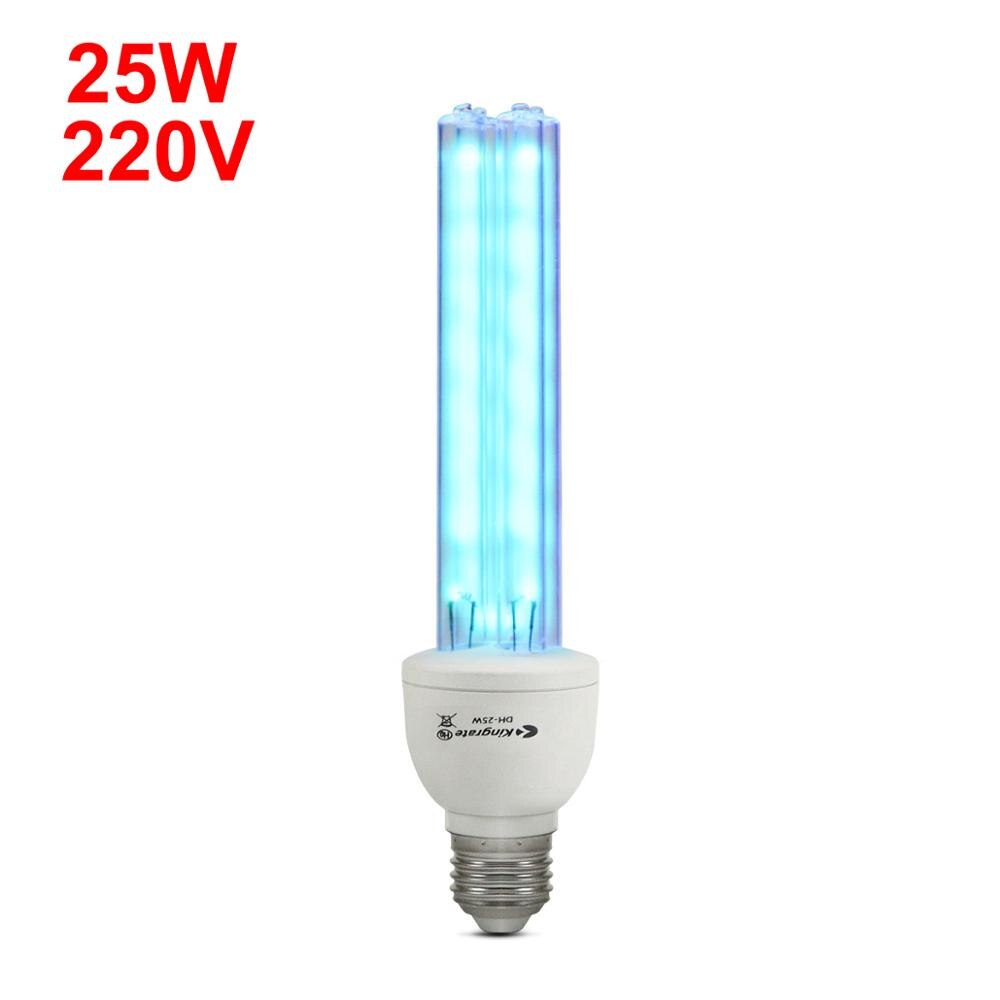 Timing Uv Sterilisator E27 15/25W Uvc Lamp Quartz Licht Buis Desinfectie Lamp 110V 220V Ozon UV-C Bacteriedodende Ultraviolette Lampen: 25W 220V / UVC With Ozone