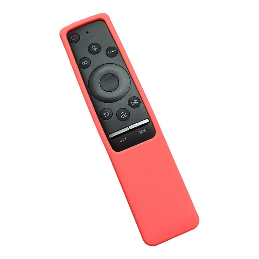 Colorful Durable Shock Proof Remote Control Cover Silicone Remote Control Protector Smooth Surface: Pink