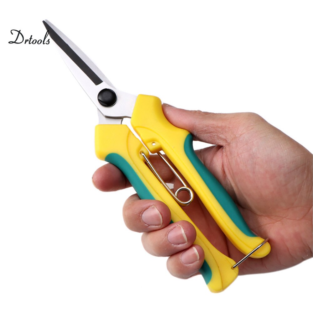 Straight Fruit Tree Picking Fruit Scissors Rubber Orchard Thin Fruit Shears Gardening Bonsai Tools Garden Supplies Pruning shear