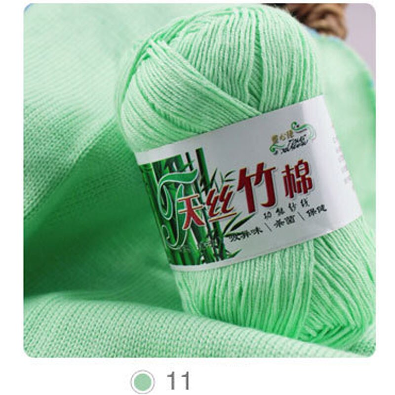 10 Stks/partij Natuurlijke Zachte Bamboe En Katoen Garen Voor Breien 100% Natrual Voor Baby 6 Strengen Dikke Hand Breien Dikke diy Garens: 11