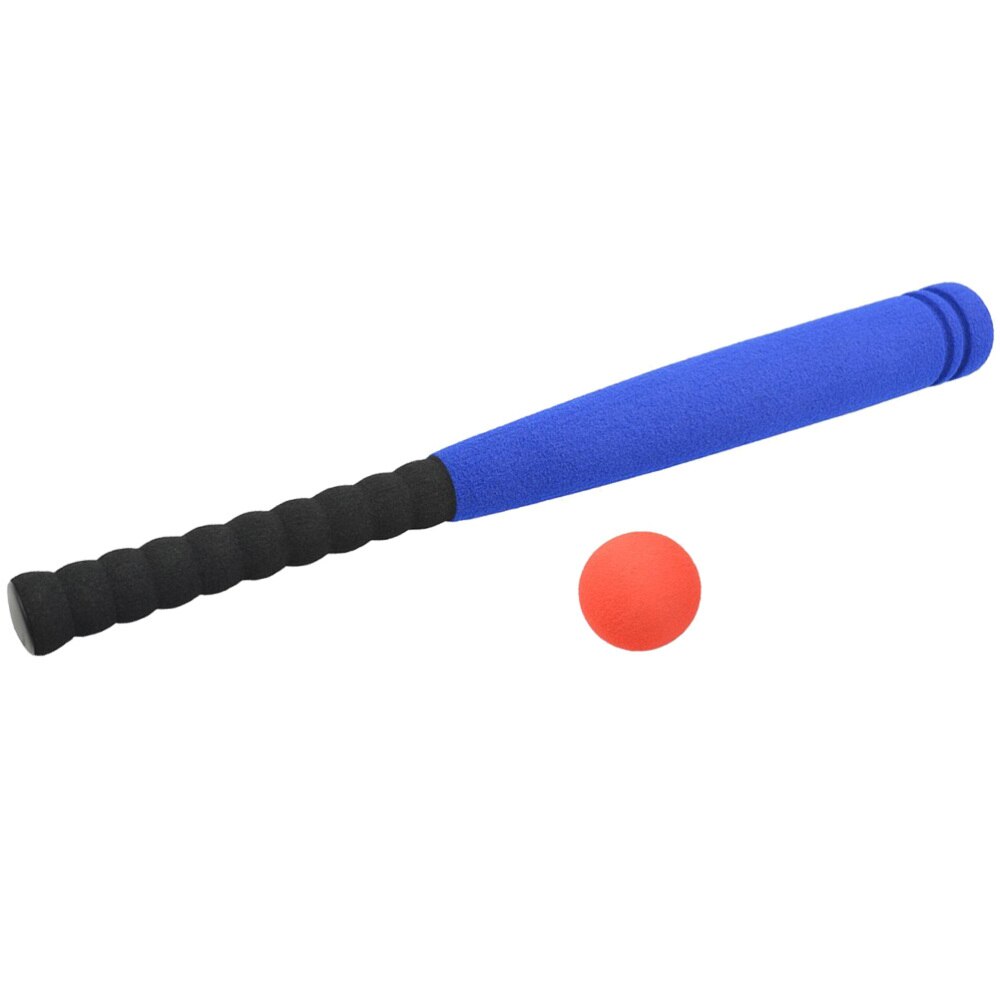 Batte de Baseball avec balle pour enfants, Kit de Baseball d'extérieur, jeu de sport sûr (couleur bleue, balle aléatoire)